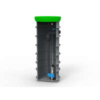 RoPump Ø600 x 1800 szennyvízátemelő szivattyúállomás egy Pentax DG102G szivattyúval