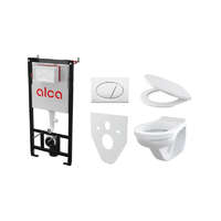 AlcaPlast/Alcadrain ALCA WC BASIC - Komplett wc szett tartállyal, nyomólappal és ülőkével