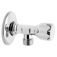 FERRO FERRO Sarokcsap takarórozettával és fém tekerőgombbal 1/2"-1/2", Z1212G