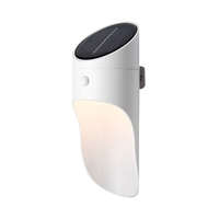 Optonica Optonica napelemes fehér fali LED lámpa 1W 60lm 4500K nappali fehér IP44 2086