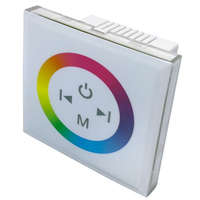Optonica Optonica LED Szalag Dimmer RGB vezérlő fali fehér üvegpanel érintő vezérléssel 6319