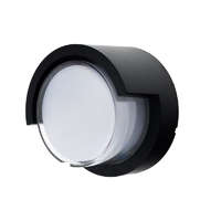 Optonica OPTONICA LED 15 W fali lámpa kerek "le" fekete IP65 meleg fehér/ 7528