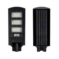 Optonica Optonica napelemes utcai LED lámpa akkumulátorral 15W 1800lm 6000K hideg fehér IP65 120º 9128