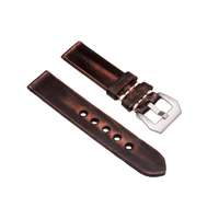 VALÓDI BŐR ÓRASZÍJ, SÖTÉT BARNA, 20MM