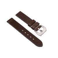 VALÓDI BŐR ÓRASZÍJ, SÖTÉT BARNA, 26MM