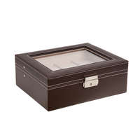 Edelwolle VARROTT BŐR ÓRATARTÓ DOBOZ 8 ÓRÁNAK, BARNA