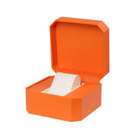 Edelwolle TEXTILBŐR ÓRATARTÓ DOBOZ, ÓRADOBOZ 1 ÓRÁNAK, NARANCS
