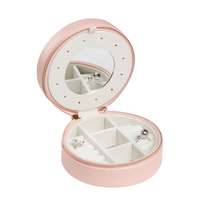 Edelwolle EDELWOLLE BŐR ÉKSZERTARTÓ DOBOZ, PINK