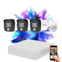 HIKVISION Hikvision TurboHD-TVI 3 kamerás kamerarendszer 2MP színes éjszakai képpel