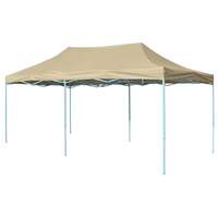 VidaXL Összecsukható, felállítható sátor 3 x 6 m krémfehér
