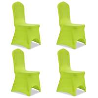 VidaXL 4 db nyújtható szék huzat zöld