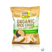 Rice UP! Rice UP! bio teljes kiőrlésű barna rizs chips chia maggal és quinoával 25 g