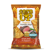 VitalSnack Corn Up Tortilla chips Marhahús és mustár ízű 60 g