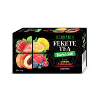 Herbária Herbária Fekete tea mix- Fekete tea erdei gyümölcs, barack, citrom, eper variáció
