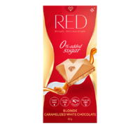 RED RED Delight Karamellizált fehér csokoládé édesítőszerekkel 85 g