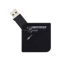  Esperanza Univerzális USB 2.0 Kártyaolvasó - Minden egyben - Fekete - EA130