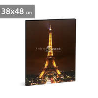  Family LED-es fali hangulatkép - &#039;&#039;Eiffel torony&#039;&#039; - 2 x AA, 38 x 48 cm