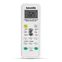  Bewello Univerzális légkondicionáló távirányító - 1000 az 1-ben - 2 x AAA - fehér