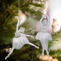  Family Karácsonyi dísz - akril balerina - 14 x 4 x 4 cm - 2 db / csomag