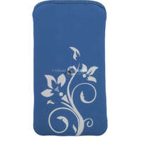  Esperanza mobiltelefon tok kék fehér virággal - S méret