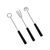 Baking & Pet Kft Bonbon villa szett műanyag nyéllel-3db