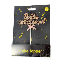 Baking & Pet Kft Boldog Születésnapot beszúró, Rose gold szín