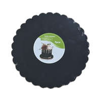 Baking & Pet Kft Tortakarton, torta alátét fekete, 28cm, kör csipkés-5db