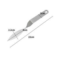 Baking & Pet Kft Fém csokoládé levéldísz készítő spatula-4 fajta - 1-es