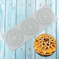 Baking & Pet Kft Nagy mintás kör tuile forma, ostya szilikon forma