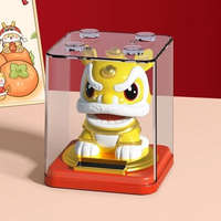 Baking & Pet Kft Napelemes szerencsehozó bólogató oroszlán figura - Sárga