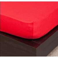 Naturtex Naturtex Pamut Jersey piros gumis lepedő 80-100x200 cm