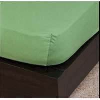 Naturtex Naturtex Pamut Jersey olajzöld gumis lepedő 90-100x200 cm