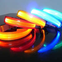 LED kutya nyakörv világító kutyanyakörv citrom sárga M