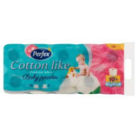  Toalettpapír Perfex Cotton Like 3 réteg 10 tekercs Baby