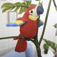  Interaktív, beszélő és táncoló színes plüss papagáj gyerekeknek