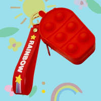  Mini POP-IT trend táska, pénztárca + kulcstartó, több színben