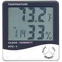  Digitális időjárás állomás hőmérő hőmérséklet páratartalom mérő, óra