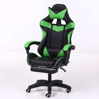 RACING PRO RACING PRO X Gamer szék lábtartóval, zöld-fekete
