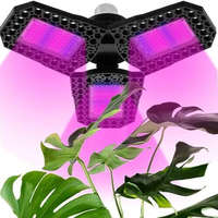  108LED-es háromágú kihajtható növénynevelő lámpa, E27, LED UV fény