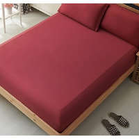 Sofy Sofy pamut gumis lepedő, 180x200 cm - bordó színben