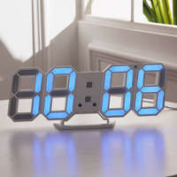  LED digitális óra és hőmérő / asztali / falra szerelhető