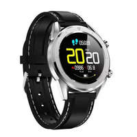 Safako Safako SWP70 ezüst óra fekete szíjjal