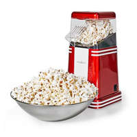 Nedis Nedis Popcorn készítő , 1200 W, 2 - 4 perc alatt készít, fehér / piros