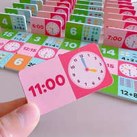 4-az-1-ben fa oktató játékkészlet: dominók, összeadás és kivonás, időfelismerés