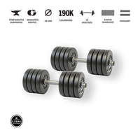 GazoFitness kézi súlyzó 2 x 10,5Kg/21Kg/(1,25Kg-os tárcsákkal)
