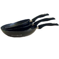 Royalty Line 3 részes serpenyő szett, kerámia bevonattal - Fekete