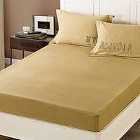 Sofy pamut gumis lepedő, 100x200 cm - világosbarna színben - MS-559