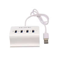 4-portos USB Hub elosztó (USB2.0/MicroUSB->4db USB2.0), fehér