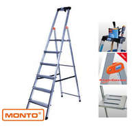 KRAUSE MONTO Krause 126344 Monto Safety 6 fokos lépcsőfokos állólétra /5,4kg;2,10m/