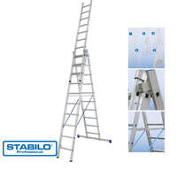 KRAUSE STABILO Krause 133762 Stabilo 3X10 fokos sokcélú létra lépcsőfunkcióval /18,5kg;3m/